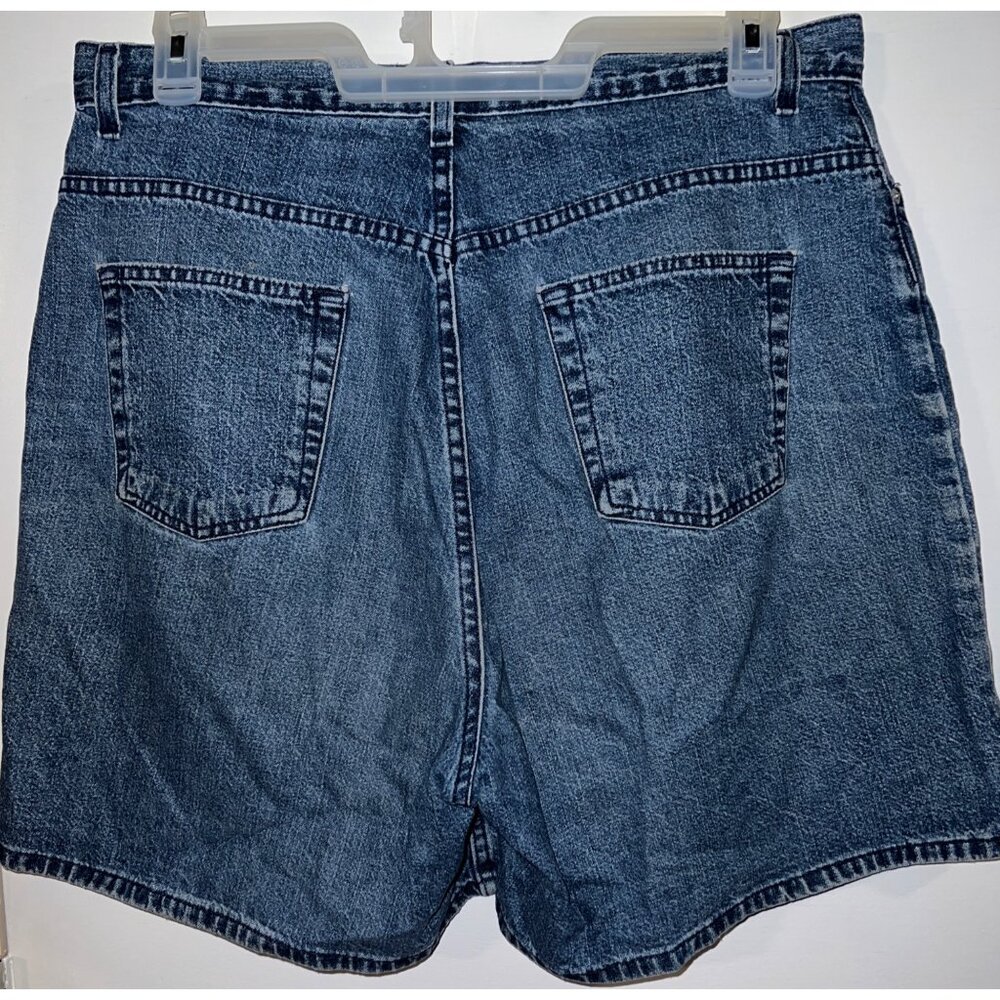 Faded Glory Denim High-Waisted Jean Shorts With Pockets & Button Fly - Picture 2 of 2